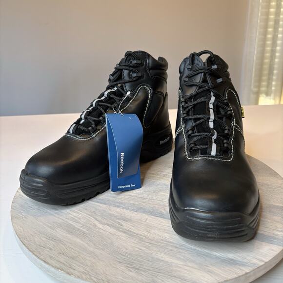 Reebok Internal Metatarsal Guard Composite Toe Work Boots Men's Size 8.5 - Picture 2 of 13